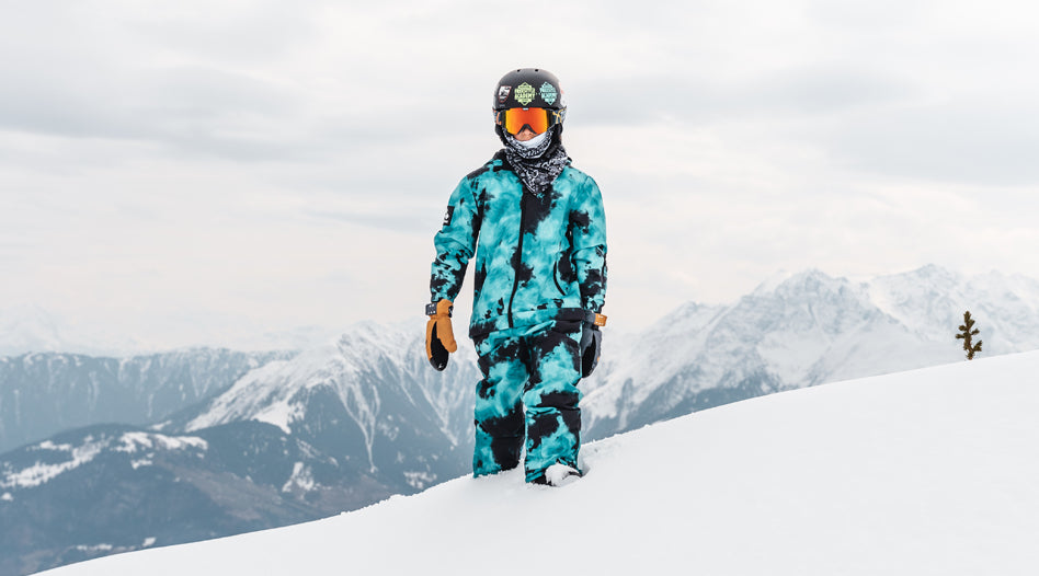 Blue Snow Suits