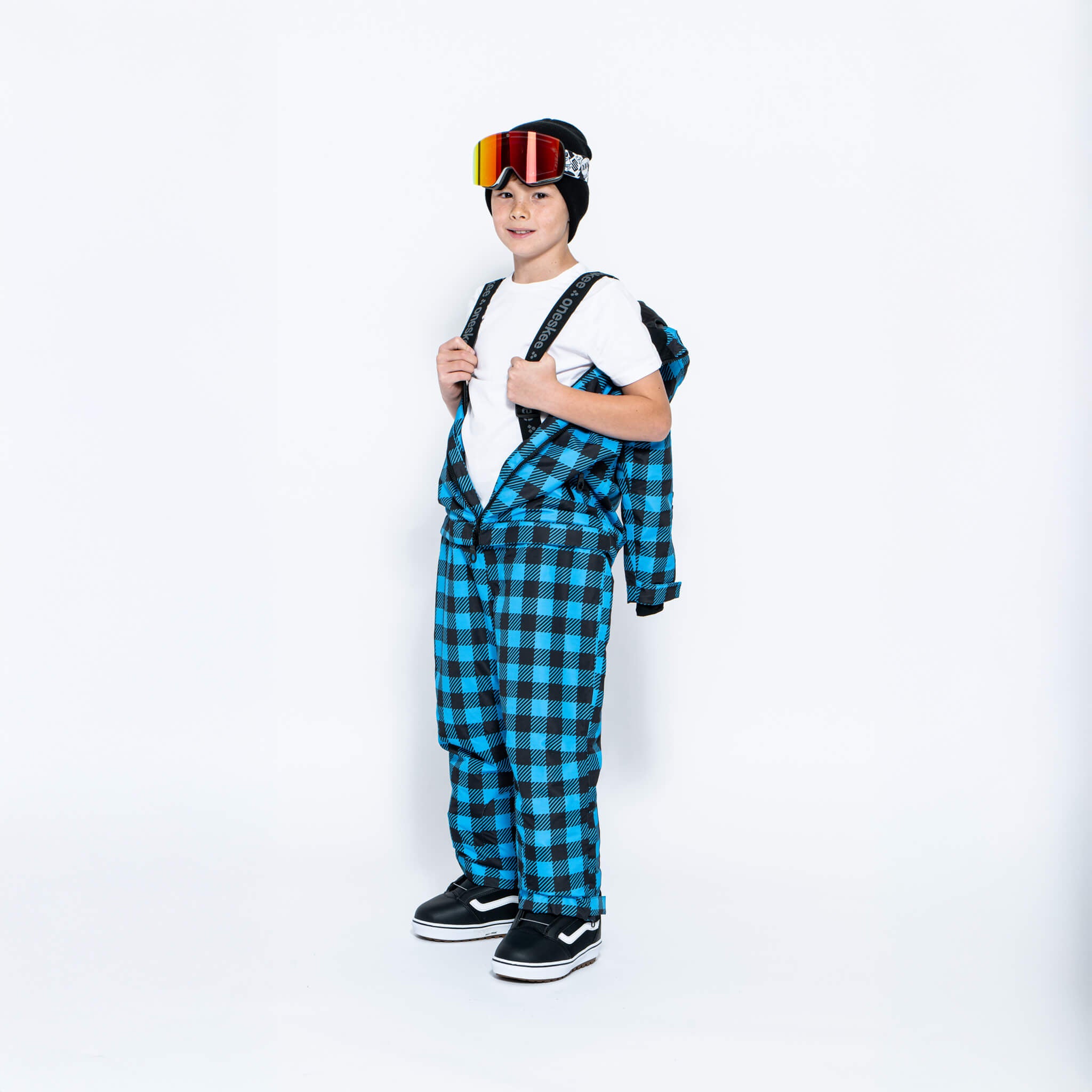 Kids 2-in-1 Snow Suit, Blue Check